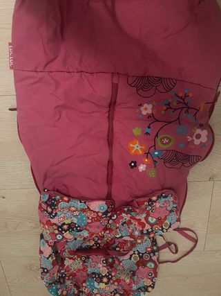 Saco para silla de bebé rosa