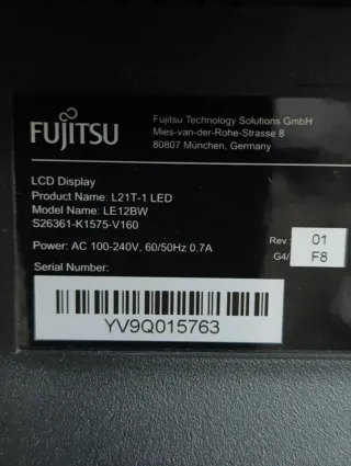 Monitor Fujitsu Negro