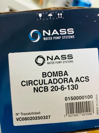 Bomba de Agua NASS NCB 20-6-130