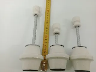 Candelabros artesanales cerámica y metal