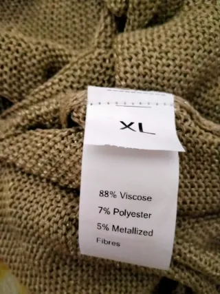 Vestido dorado tejido sin estrenar