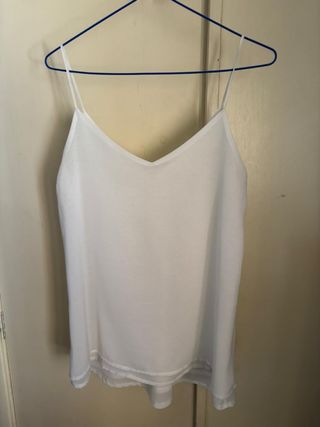 Camiseta blanca doble capa Primark Talla 42
