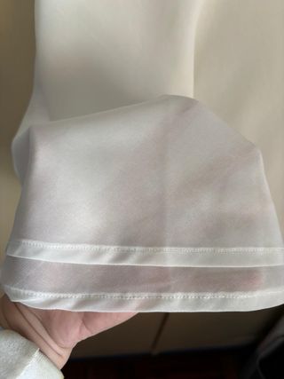 Camiseta blanca doble capa Primark Talla 42