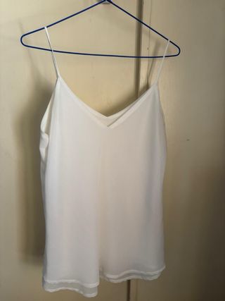 Camiseta blanca doble capa Primark Talla 42