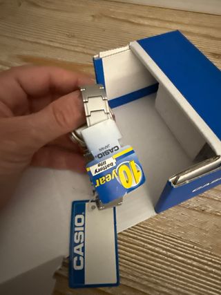 Reloj Casio Acero Esfera Rosa Digital