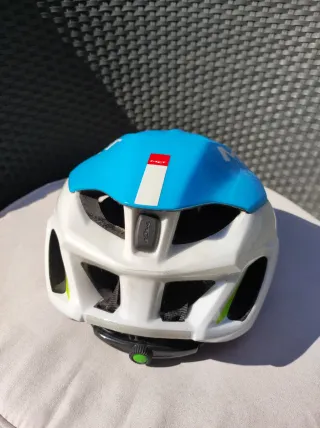 Casco Met Ciclismo Azul y Blanco M 103