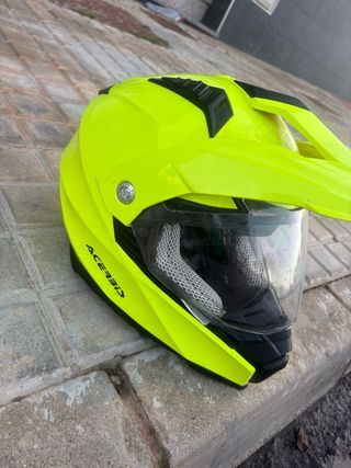 Casco Moto Acerbis Amarillo Neón
