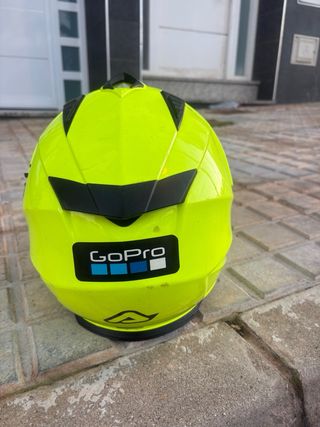 Casco Moto Acerbis Amarillo Neón