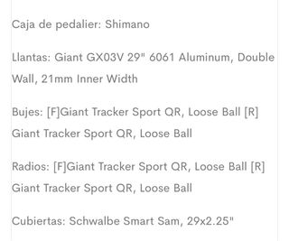 Giant talon 29” 1 GE talla S