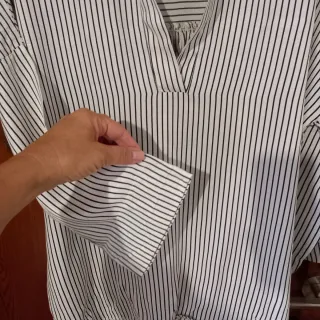 Camisa ZARA Rayas Blanco y Negro