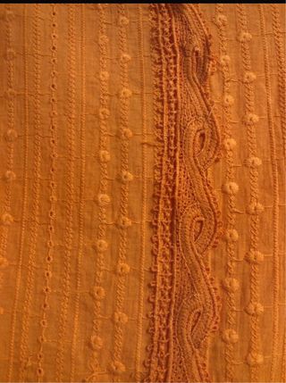 Blusa naranja manga corta talla L