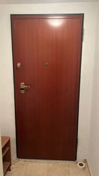 Puerta de seguridad madera