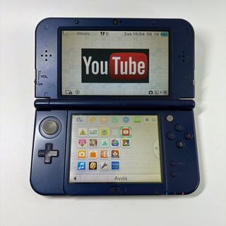 new Nintendo 3DS XL Blu con accessori
