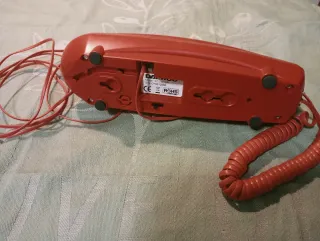 Teléfono fijo Daewoo rojo