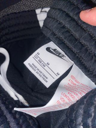 Chándal Nike Negro unisex talla M para niños peque
