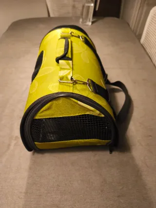 Transportín para gato verde