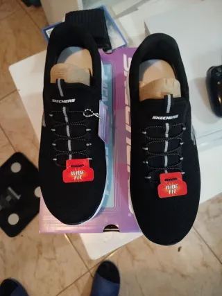 Zapatillas Skechers Mujer Talla 39.5 Wide Fit