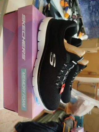 Zapatillas Skechers Mujer Talla 39.5 Wide Fit