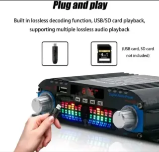 Amplificador BT988 Bluetooth 1600W 4 Canales