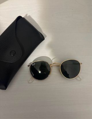 Gafas de Sol Ray-Ban Redondas Doradas