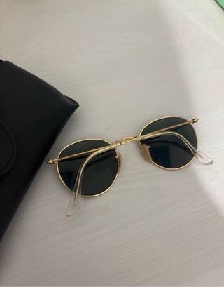 Gafas de Sol Ray-Ban Redondas Doradas