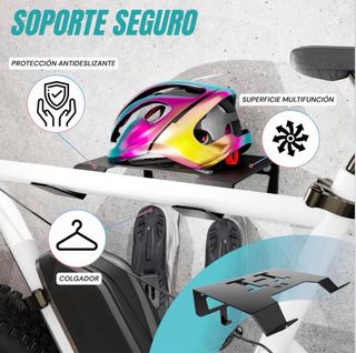 Soporte Pared Bicicleta de Acero. Robusto. Nuevo