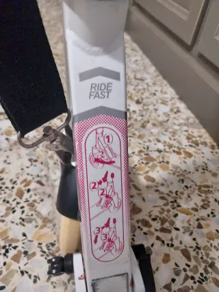 Monopatín Oxelo niña rosa y blanco