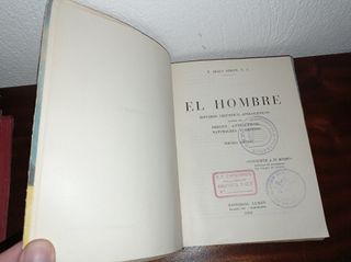 1954 . EL HOMBRE . LIBRO ANTIGUO