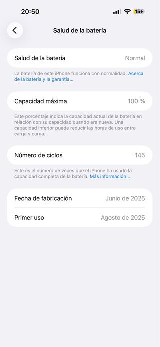 iPhone 16 Pro Max 256GB 100% Batería