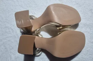 Sandalias Doradas 38 Stradivarius
