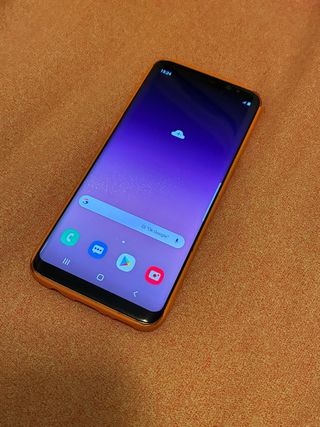 Samsung Galaxy S8 Edge + Funda Naranja