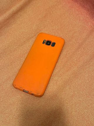 Samsung Galaxy S8 Edge + Funda Naranja