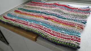 Tappeto cotone fasce multicolor