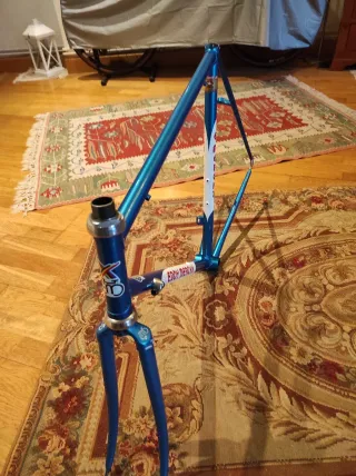 Eddy Merckx Strada Cuadro Bicicleta Azul..