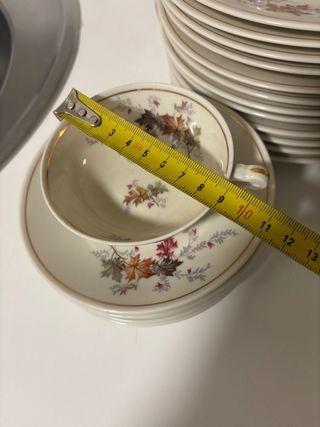 Juego de té Limoges de porcelana
