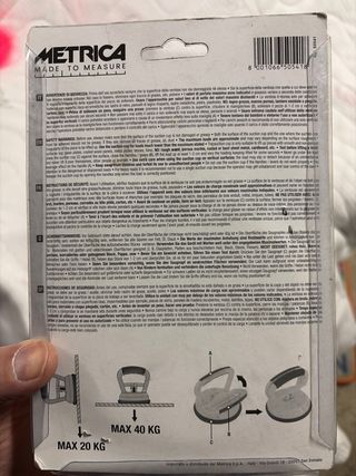 Ventosa Metrica Suction Cup 40 Kg