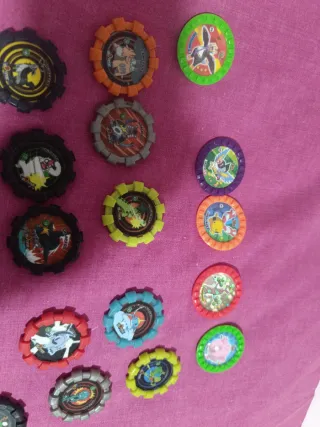 Tazos Pokémon Boinx y Roks