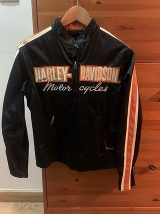 Chaqueta Harley-Davidson Negra Naranja