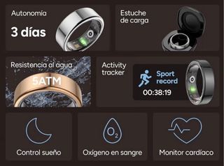 KSIX Saturn Anillo Inteligente FIT RING