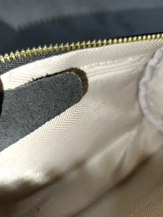 Pochette vera pelle nera