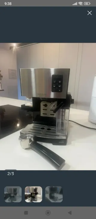 Cafetera Espresso Acero Inoxidable Cecote