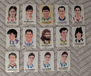 Cromos Bollycao caricaturas futbolistas