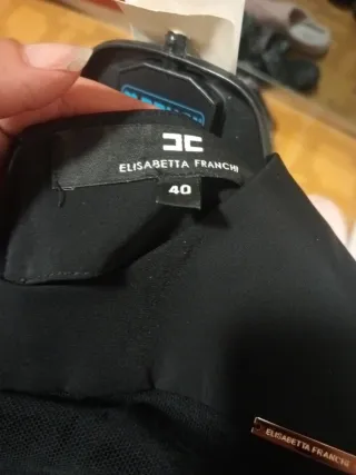 Gonna Elisabetta Franchi Corallo 40 Asimmetrica