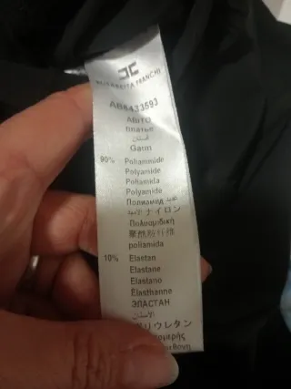 Gonna Elisabetta Franchi Corallo 40 Asimmetrica