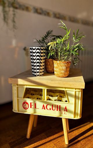 Mesitas Decorativas Vintage Cajas Cerveza/Bebidas