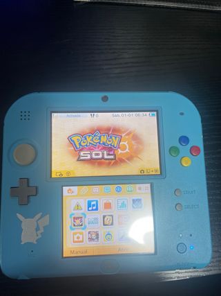 Nintendo 2DS Azul edición pokemon