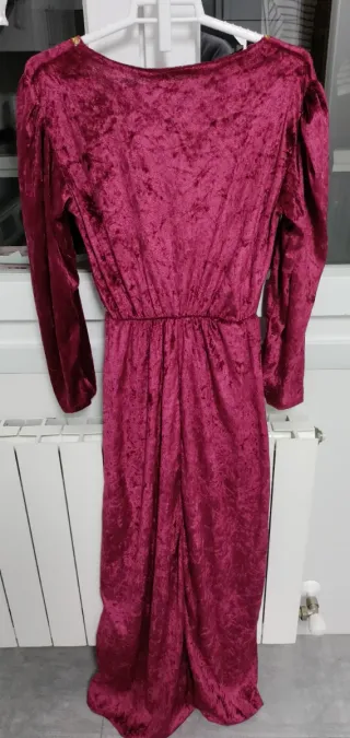 Vestido Medieval Terciopelo rosa fucsia