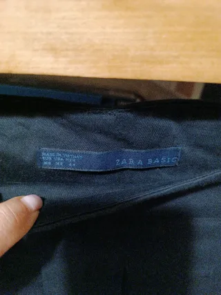 Falda Zara Negra Talla XS