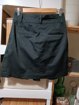 Falda Zara Negra Talla XS