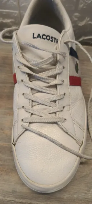 Scarpe uomo Lacoste bianche multicolor